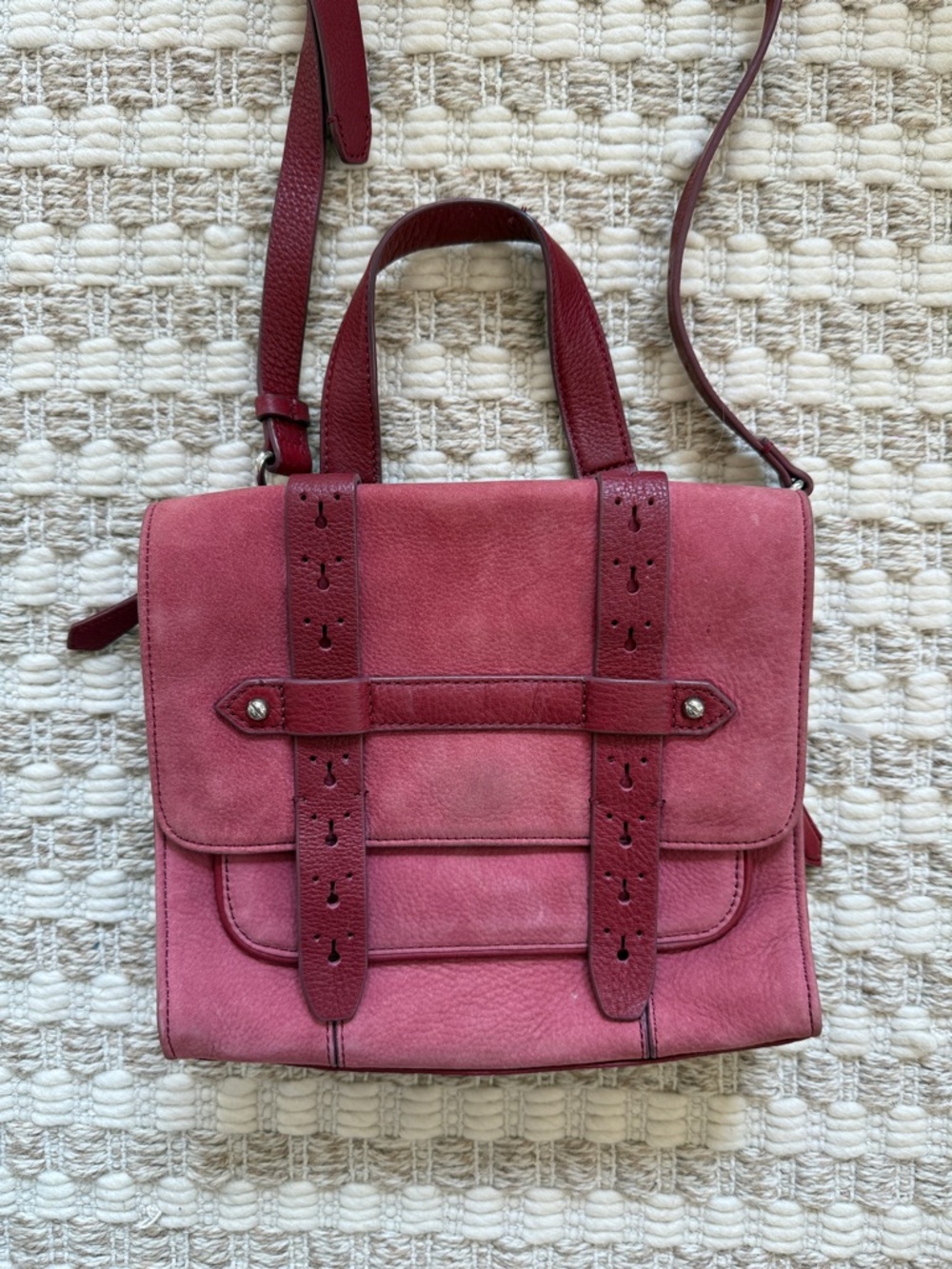 Aimee Kestenberg Sammy Crossbody - Red Leather & Suede